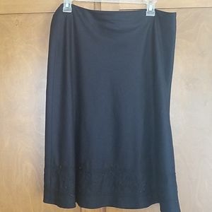 Laura Scott Black womans size 14 skirt.